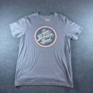 Zac Brown Band 2017 Welcome Home Tour T-Shirt Gray Mens Large Southern Ground